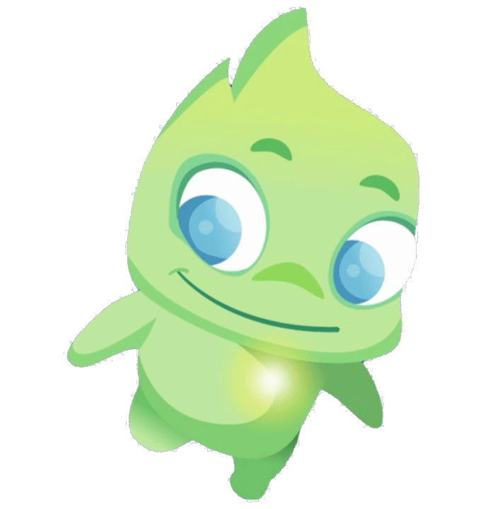 Feel Free Maskottchen grüne Figur mit leuchtendem Herz